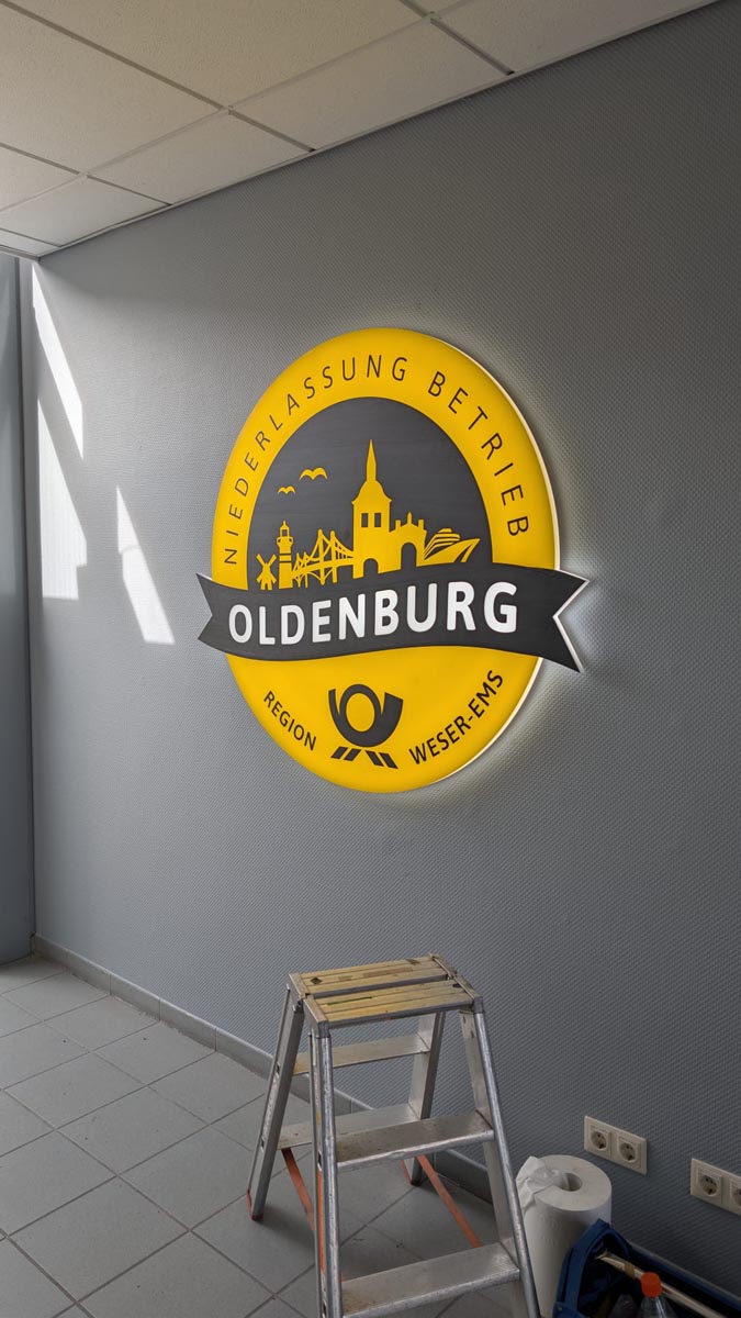 Deutsch Post – Leuchtschild – von rechts
